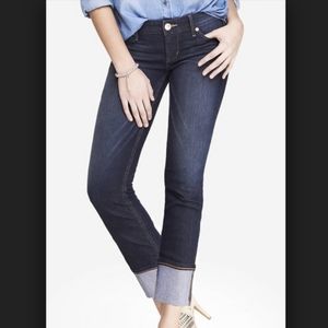 EXPRESS Cropped Skinny Stella Low Rise Jeans Size: 6